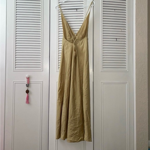 Vintage Victoria’s Secret silky golden Long maxi slip Negligee y2k Nightgown L - Picture 11 of 11
